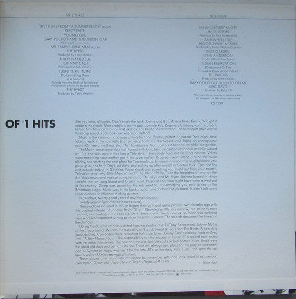 Various : 20 Years Of #1 Hits (LP,Compilation,Stereo)