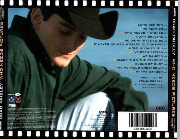 Brad Paisley : Who Needs Pictures (HDCD,Album,Club Edition,Enhanced)