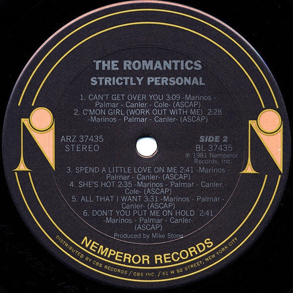 Romantics, The : Strictly Personal (LP,Album)
