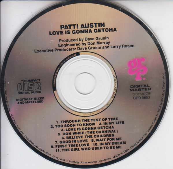 Patti Austin : Love Is Gonna Getcha (Album,Club Edition)