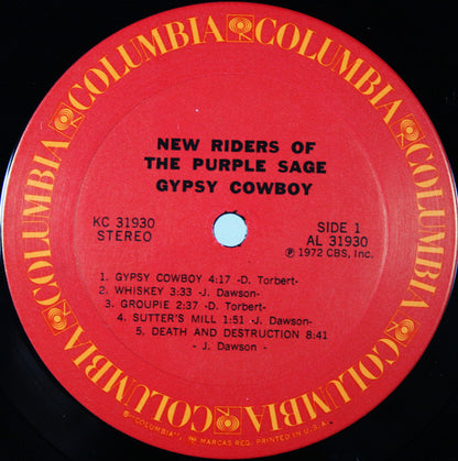 New Riders Of The Purple Sage : Gypsy Cowboy (LP,Album)