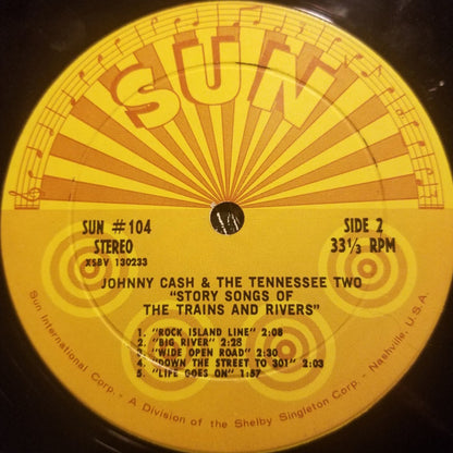 Johnny Cash & The Tennessee Two : Story Songs Of The Trains And Rivers (LP,Compilation,Stereo)