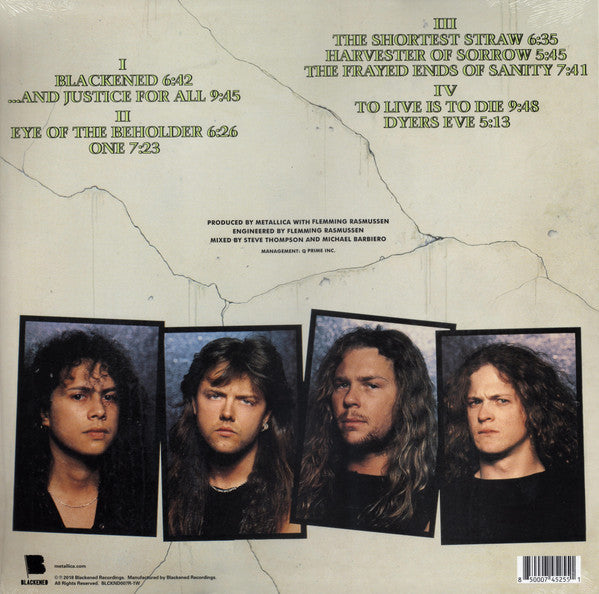 Metallica : ...And Justice For All (LP,Album,Limited Edition,Reissue,Remastered)