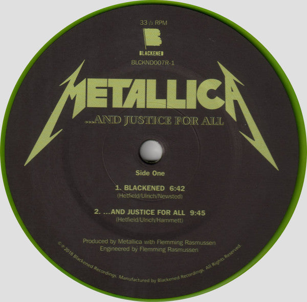 Metallica : ...And Justice For All (LP,Album,Limited Edition,Reissue,Remastered)