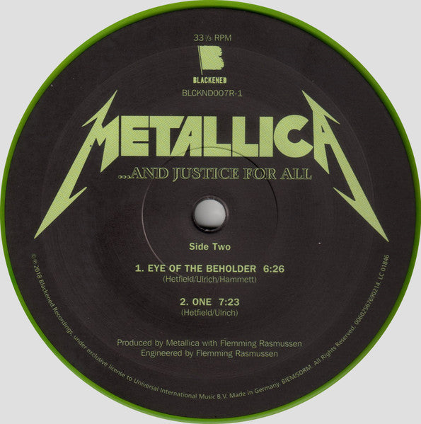 Metallica : ...And Justice For All (LP,Album,Limited Edition,Reissue,Remastered)