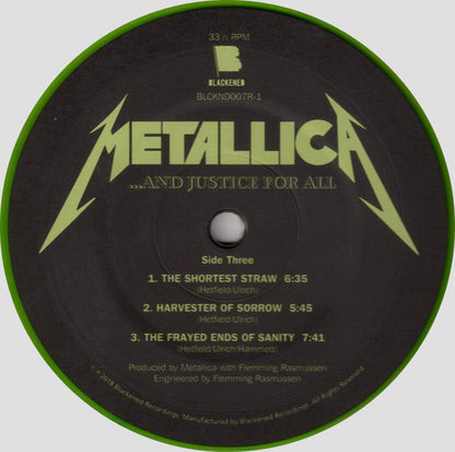 Metallica : ...And Justice For All (LP,Album,Limited Edition,Reissue,Remastered)