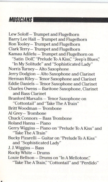 Duke Ellington Orchestra, The : Digital Duke (Album)