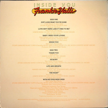 Frankie Valli : Inside You (LP,Album)