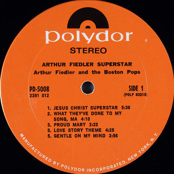 Arthur Fiedler And Boston Pops Orchestra : Arthur Fiedler "Superstar" (LP,Album,Stereo)