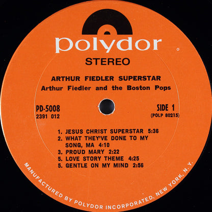 Arthur Fiedler And Boston Pops Orchestra : Arthur Fiedler "Superstar" (LP,Album,Stereo)