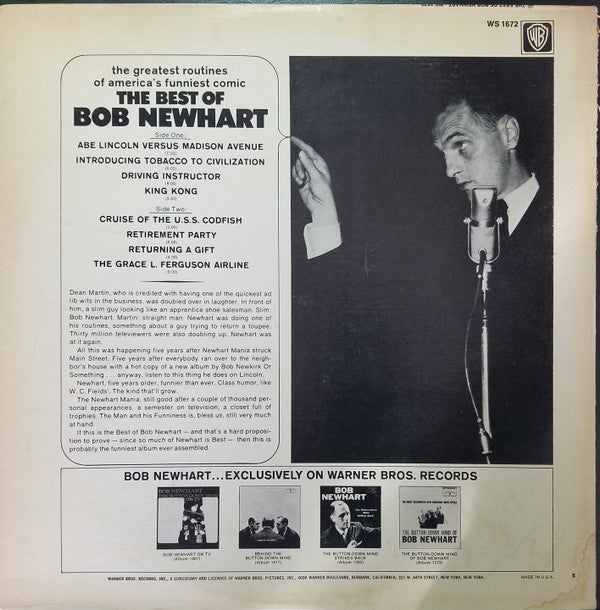 Bob Newhart : The Best Of Bob Newhart! (LP,Compilation,Reissue,Stereo)