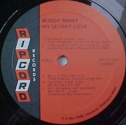 Buddy Swint : My Secret Love (LP,Album)
