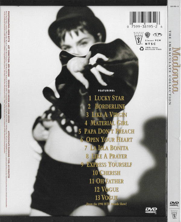 Madonna : The Immaculate Collection (DVD-Video,NTSC,Compilation,Reissue)