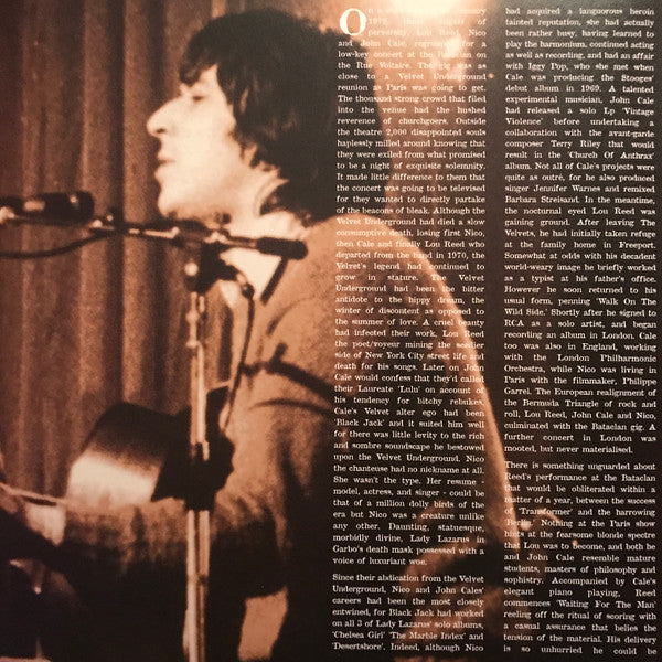 Lou Reed, John Cale & Nico (3) : Le Bataclan '72 (LP,Album)