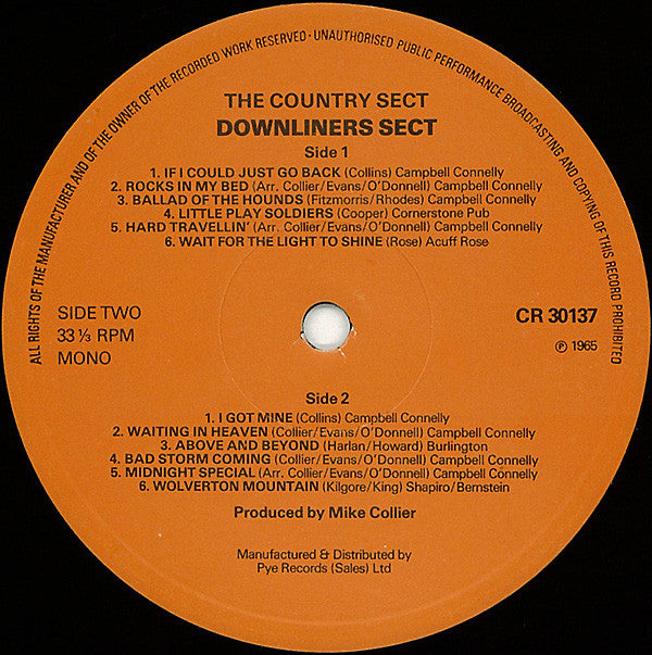 Downliners Sect : The Country Sect (LP,Album,Mono,Reissue)