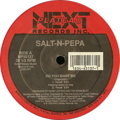 Salt 'N' Pepa : Do You Want Me (12",33 ⅓ RPM)