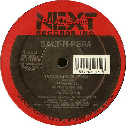 Salt 'N' Pepa : Do You Want Me (12",33 ⅓ RPM)