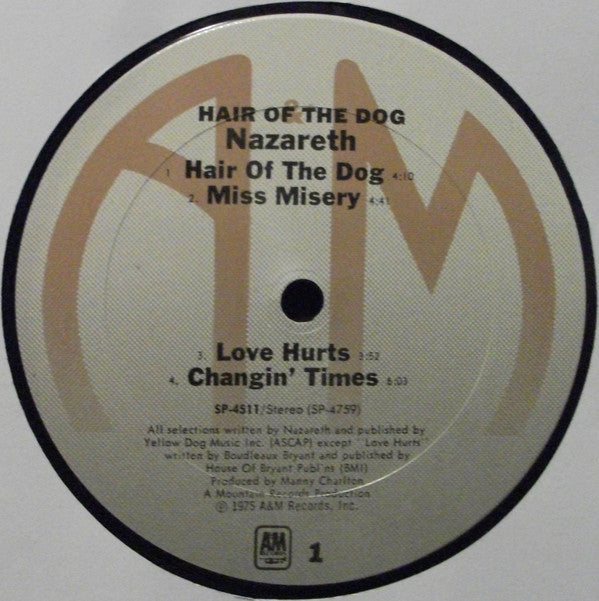 Nazareth (2) : Hair Of The Dog (LP,Album,Stereo)