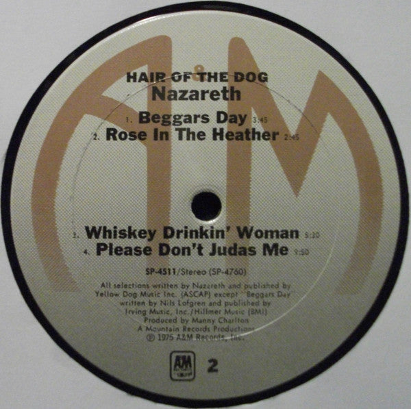 Nazareth (2) : Hair Of The Dog (LP,Album,Stereo)