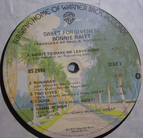 Bonnie Raitt : Sweet Forgiveness (LP,Album)