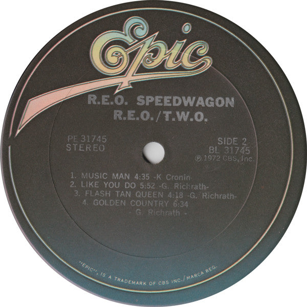 REO Speedwagon : R.E.O./T.W.O. (LP,Album,Reissue)