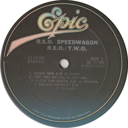 REO Speedwagon : R.E.O./T.W.O. (LP,Album,Reissue)