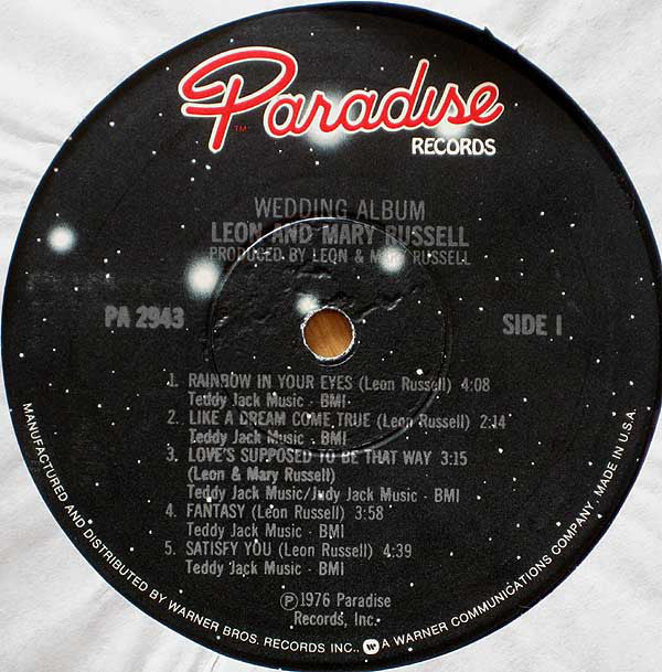 Leon & Mary Russell : Wedding Album (LP,Album)