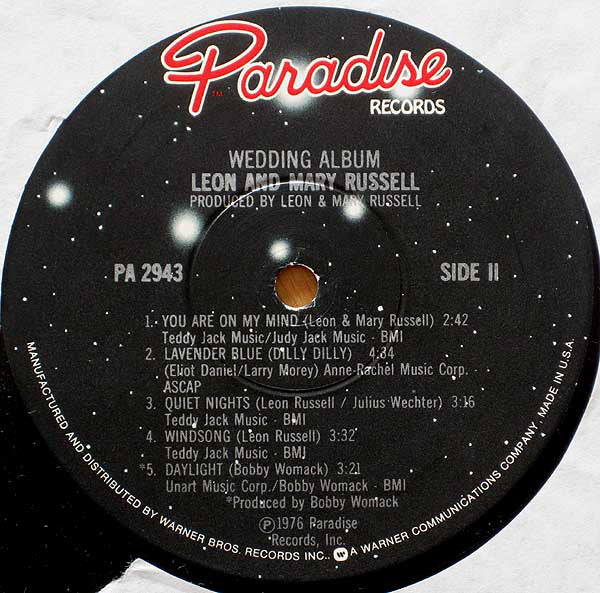 Leon & Mary Russell : Wedding Album (LP,Album)