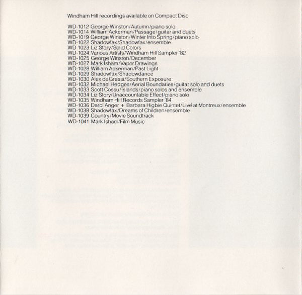 Liz Story : Unaccountable Effect (Album)