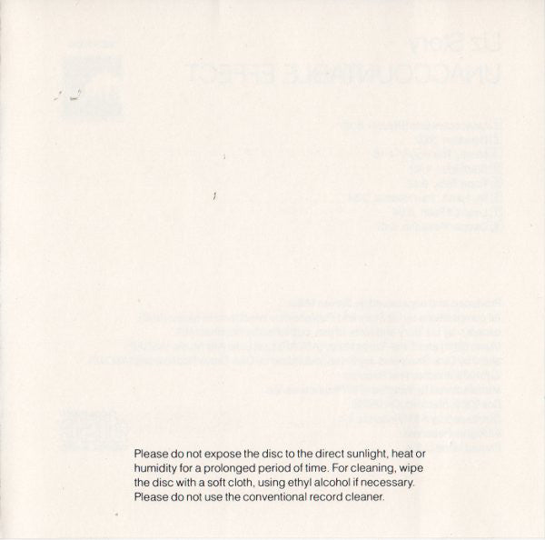 Liz Story : Unaccountable Effect (Album)