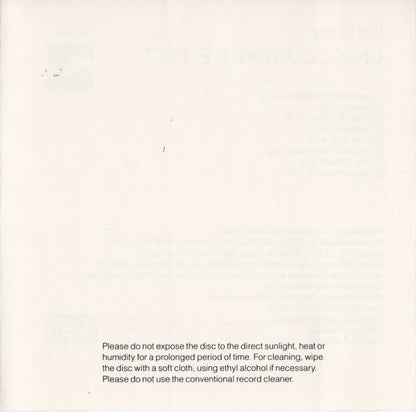 Liz Story : Unaccountable Effect (Album)
