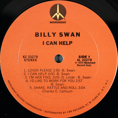 Billy Swan : I Can Help (LP,Album,Stereo)
