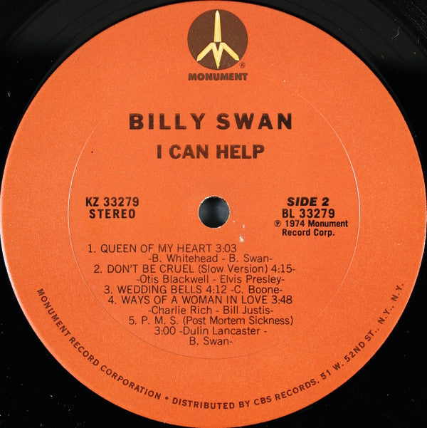 Billy Swan : I Can Help (LP,Album,Stereo)