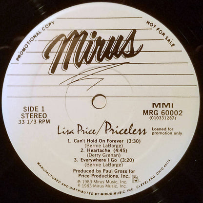 Lisa Price : Priceless (LP,Mini-Album,Promo)