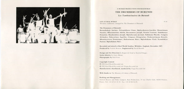 The Drummers Of Burundi : The Drummers Of Burundi (Album)
