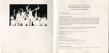 The Drummers Of Burundi : The Drummers Of Burundi (Album)