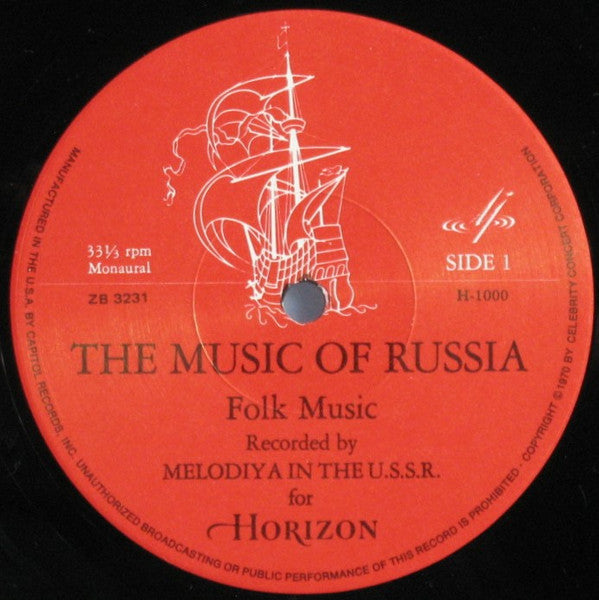 Various : The Music Of Russia (LP,Compilation,Mono)