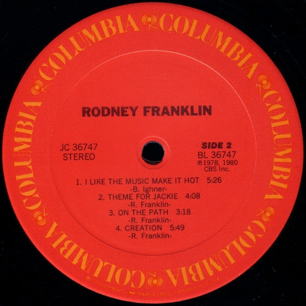 Rodney Franklin : Rodney Franklin (LP,Album,Stereo)