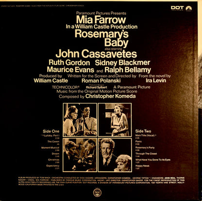 Krzysztof Komeda : Rosemary's Baby (Music From The Motion Picture Score) (LP,Album,Stereo)
