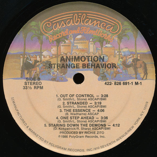 Animotion : Strange Behavior (LP,Album)