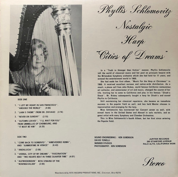 Phyllis Schlomovitz : Cities Of Dreams (LP,Album)