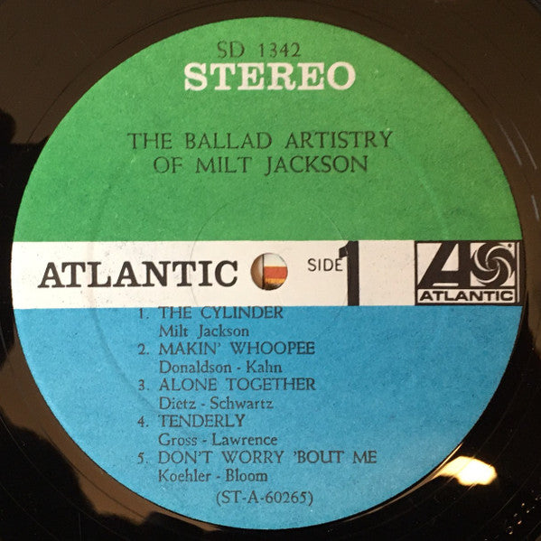 Milt Jackson : The Ballad Artistry Of Milt Jackson (LP,Album,Repress,Stereo)