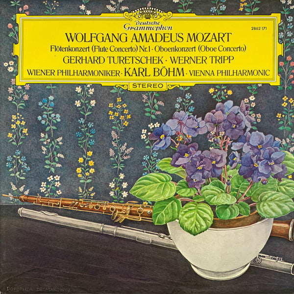 Wolfgang Amadeus Mozart, Wiener Philharmoniker ∙ Karl Böhm - Gerhard Turetschek / Werner Tripp : Flötenkonzert = Flute Concerto Nr. 1 / Oboenkonzert = Oboe Concerto (LP,Album,Stereo)