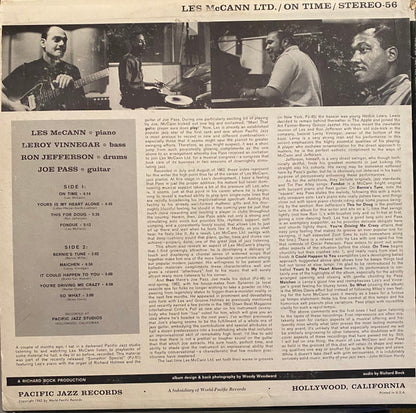 Les McCann Ltd. : On Time (LP,Album,Stereo)