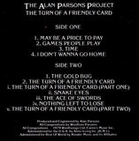 Alan Parsons Project, The : The Turn Of A Friendly Card (LP,Album)