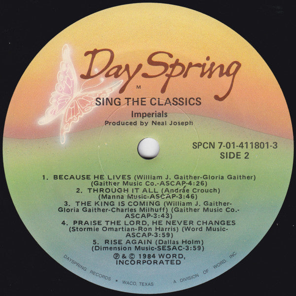Imperials : Sing The Classics (LP,Album)