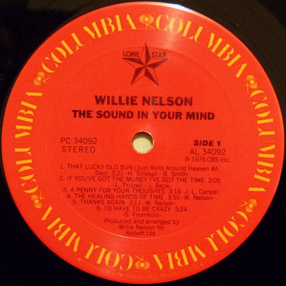 Willie Nelson : The Sound In Your Mind (LP,Album)