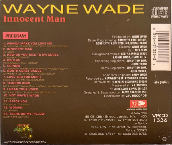 Wayne Wade : Innocent Man (Album)