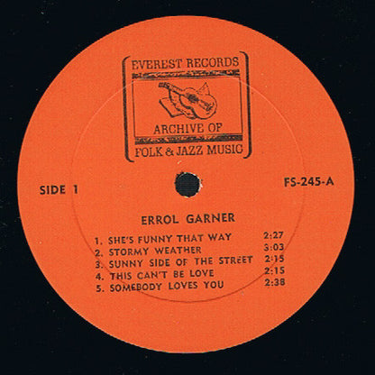 Erroll Garner : Errol Garner (LP,Compilation,Stereo)