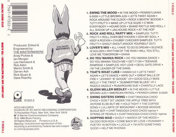 Jive Bunny And The Mastermixers : The Album (Album)